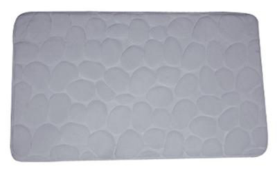 Tapis de Bain Galet Microfibre 50x80cm Gris