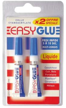 Easy Glue, Lot de 2 Tubes 2x3g