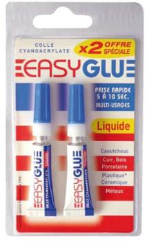 Easy Glue Lot de 2 Tubes 2 x 3 g