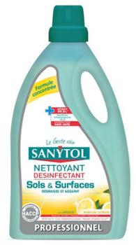 Nettoyant Désinfectant Sols & Surfaces Citron 5L