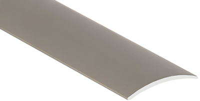 Seuil Demi-Bombé Adhésif Alu Titane 30 mm x 90 cm Sous Gaine