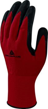 Paire de Gants Extragrip Tricot Polyamide Spandex Rouges sur Carte