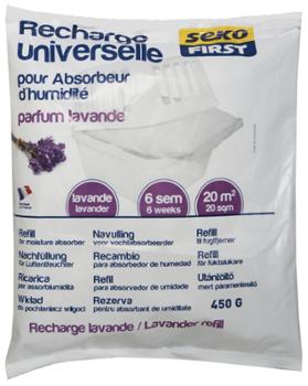 Recharge Universelle Lavande pour Absorbeur d'Humidité Sachet de 450gr