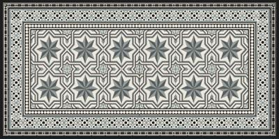 Tapis Velvet Carrelage Gris