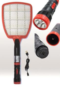 Raquette Electrique + Lampe Rechargeable sachet Accrochable