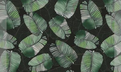 Tapis Velvet Feuillage Tropical2 45 x 75 cm