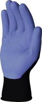 Gants de Jardin Tricot Latex Mauve sur Carte