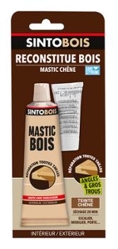 Sintobois Mastic Reconstitue Bois Tube 66 ml Chêne