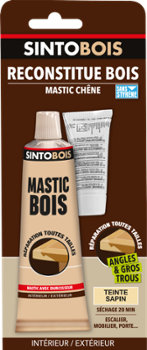 Sintobois Mastic Reconstitue Bois Tube 66 ml Sapin