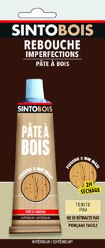 Sintobois Pâte à Bois Rebouche Imperfections Tube 80g Teinte Pin