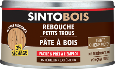 Pâte à Bois Rebouche Imperfections Boite 250gr Chêne Moyen