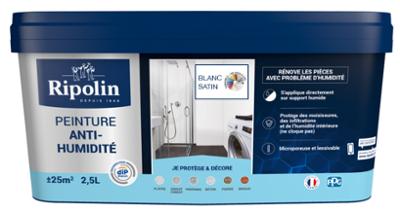 Peinture Anti-Humidité Satin Pot 2.50L Blanc