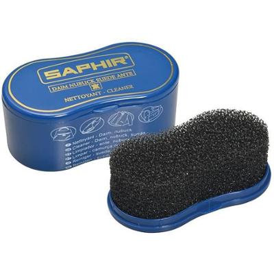 Éponge nettoyante double face pour Daim et Nubuck, idéale pour l'entretien des chaussures et maroquinerie.