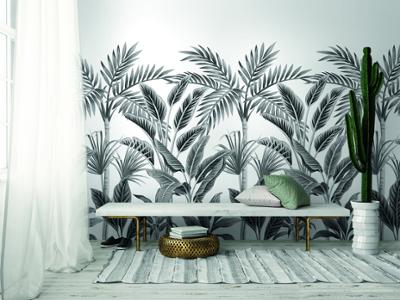 A40801 Papier Peint Panoramique Forêt Tropicale 159 x 280 cm