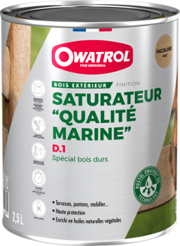 D1 Saturateur Pour Bois Exotiques Intérieurs et Extérieurs 2.5L