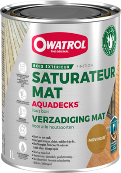 Aquadeck Saturateur bois en phase aqueuse movingui 1L