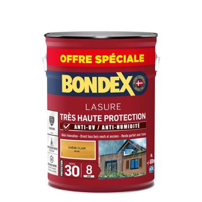 Lasure 8 ans Très Haute Protection Satiné Bidon 5L +20% Gratuit