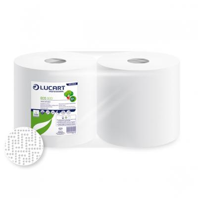 Bobines Essuyage Blanche Eco 800 Feuilles Lot de 2