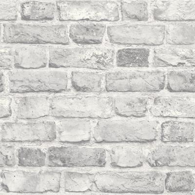 A28903 Vinyle Expansé sur Intissé Brique Blanche