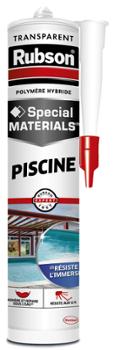 Mastic Extrême Piscine translucide en cartouche de 280ml pour l'étanchéité et la réparation des piscines