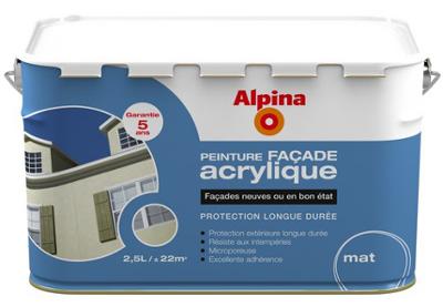 Peinture façade acrylique 5 ans 2.5L