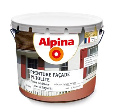 Alpina façade pliolite 5 ans blanc 10L