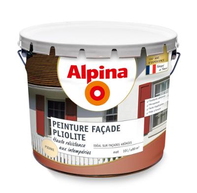 Alpina Peinture Façade Pliolite 5 ans Ton Pierre 10L