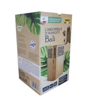 Absorbeur d'humidité Bali + 1 Recharge Galet Percé de 450g