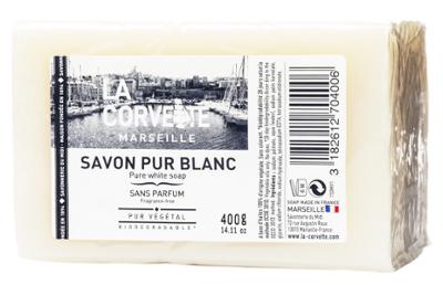 Savon pur blanc 400g