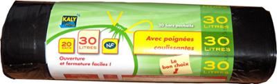 Sacs Poubelle "NF" Poignées Coulissantes en Rouleau