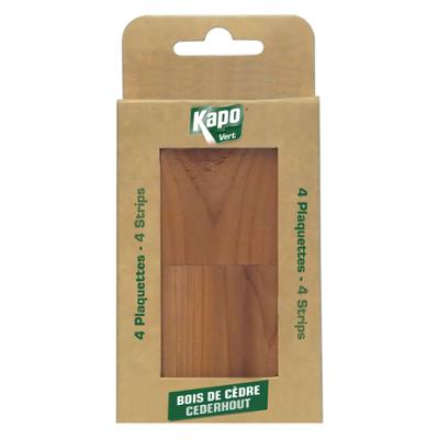 Plaquettes Bois de Cèdre Lot de 4 Etui Accrochable