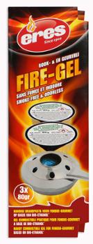 Combustible Fire Gel 100 ml Lot 3 Coupelles