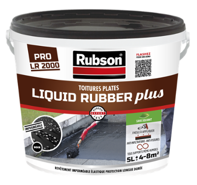 Liquid Rubber Plus Noir Bidon 5l Etancheite Toitures Plates
