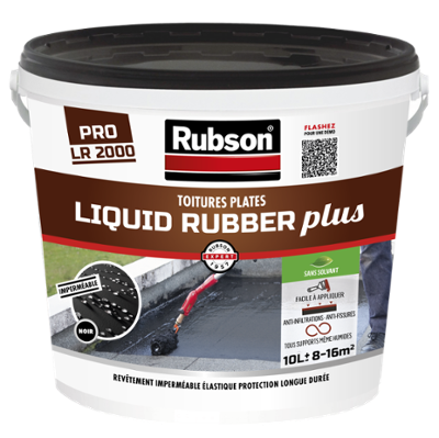 Liquid Rubber Plus Noir Bidon 10L