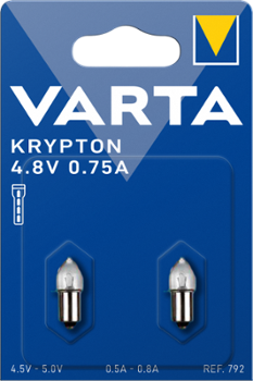 Ampoule à Culot Lisse Argon 4.8V Blister de 2