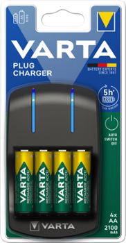 Chargeur de Piles Easy Plug +4 accus AA