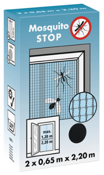 Moustiquaire de Porte Mosquito Stop 2m2x65cm Blanche