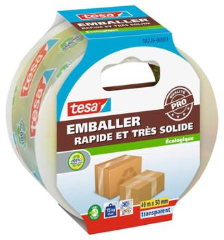 Emballer - Fermeture Carton EcoLogo Transparent 40mx50mm