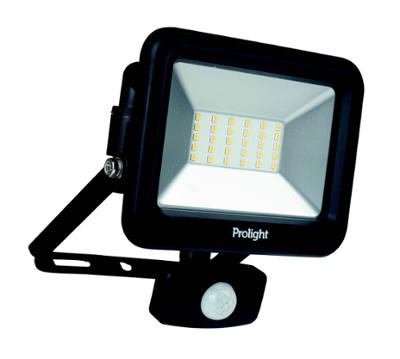 Projecteur LED noir 30W Easy Connect pour éclairage extérieur avec détecteur de mouvement intégré
