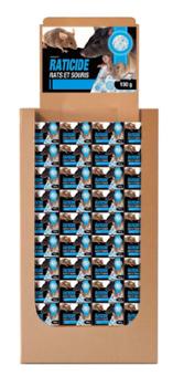 Raticide Rats et Souris Pâtes Huilées Bleues Boite 150g Box 144