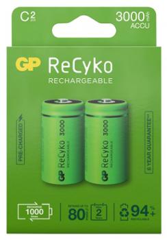 GP ReCyko Piles Rechargeables C Etui de 2