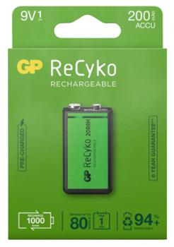 GP ReCyko Pile Rechargeable 9V Etui de 1