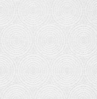 8028 - Vinyle Expansé sur Intissé Cercle Blanc