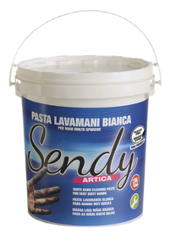 Savon à main en pâte blanche de 1 litre pour un nettoyage en profondeur.