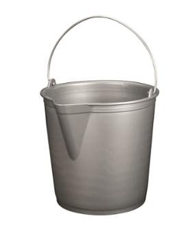 Seau à Bec Gradué Gris Silver 13L