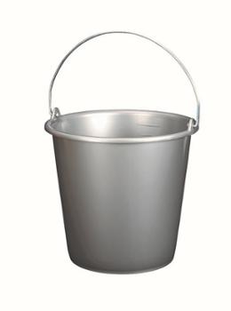 Seau Ménager Gradué Gris Silver 10L