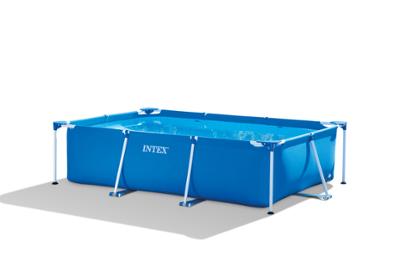 Piscine Tubulaire Rectangle Métal Frame Junior Bleue 3x2x0.75m + Accessoires