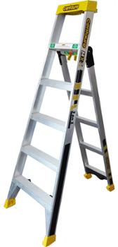 Escabeau multipositions MX3 en aluminium robuste avec marches antidérapantes