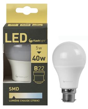 Ampoule Baïonnette Classic LED 5W A60/B22