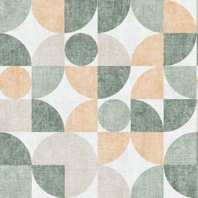 M62104 Vinyle Grainé sur Intissé Géo Rond Vert